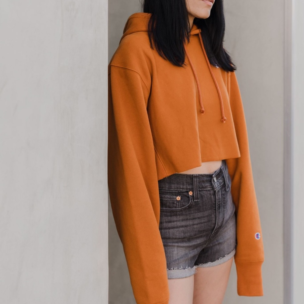 Champion cropped hoodie